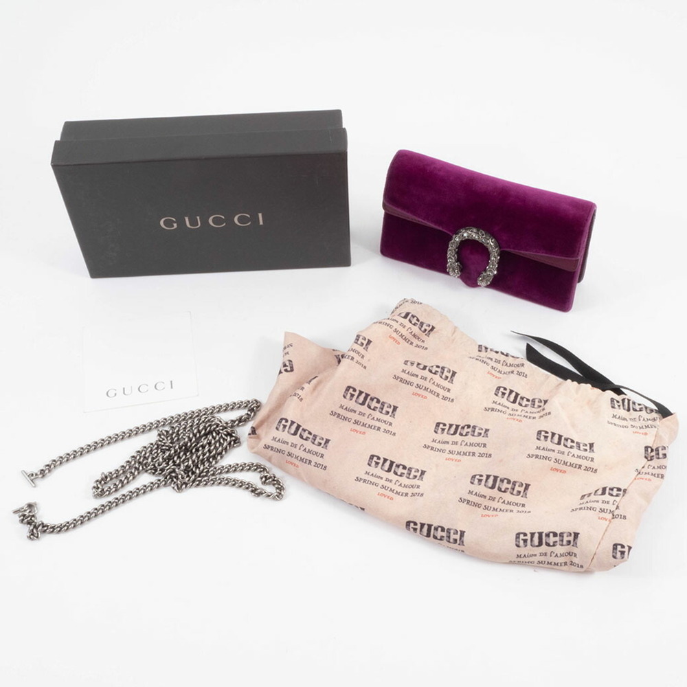 GUCCI Purple Leather Shoulder Bag - Picture 16 of 16